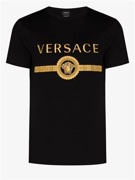 versace shirt small logo